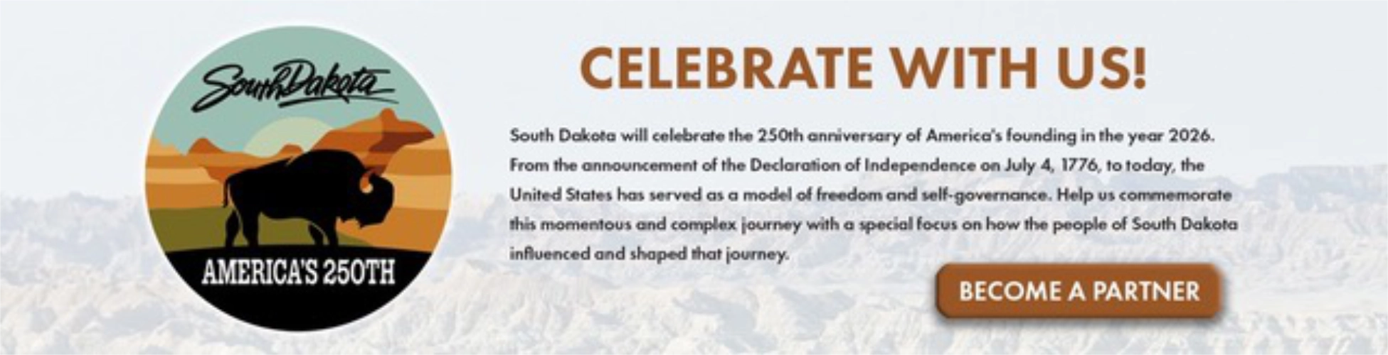 South Dakota America's 250th logo